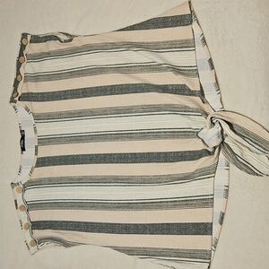 Cure Striped Blouse 2XL
